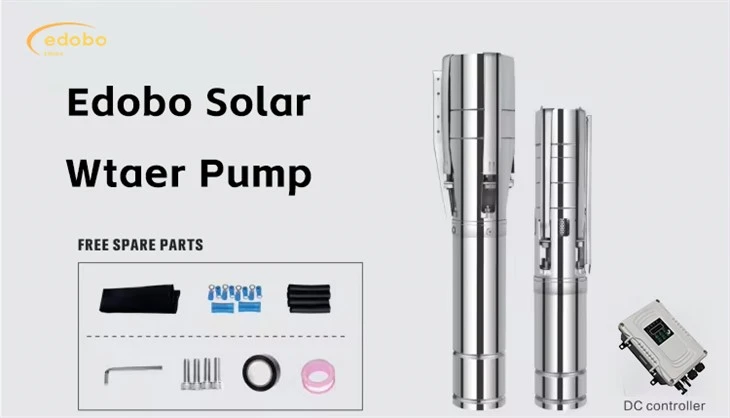 1.5 hp gwo twou san fon byen ponp dlo solè pou fèm