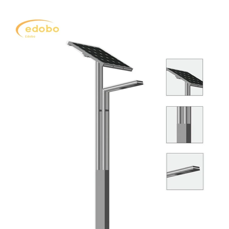 Led limyè 80w / 120w Solè Street lanp ak batri ityòm