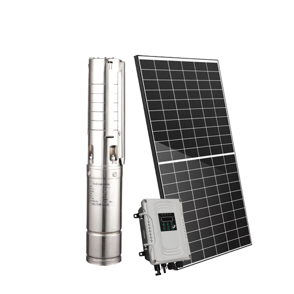 DC solar water backup sump pump