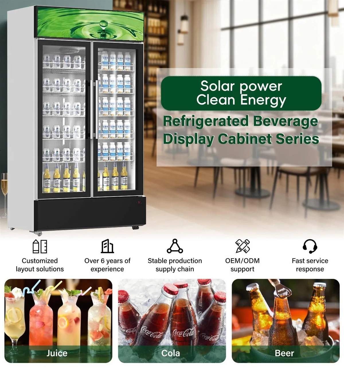 Solar powered beverage freezer, Solar powered beverage freezer,