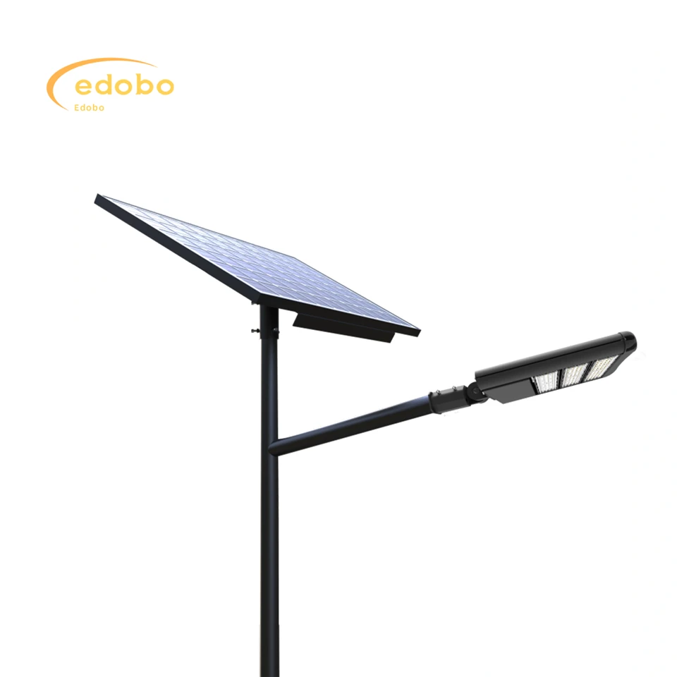 Split Street Lamp Solè Limyè Street ak IoT